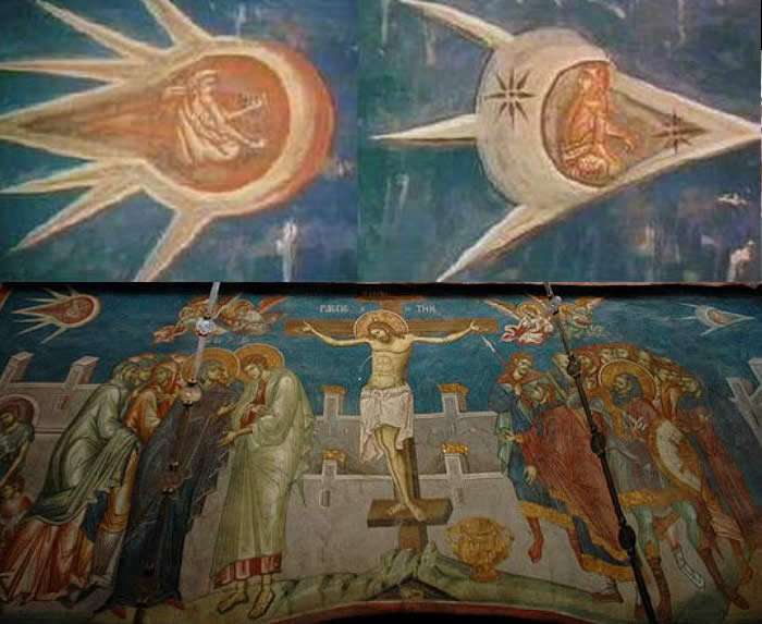 1350-crucifixion-painting-two-ufos-chasing-visoki-decani-monestery-2.