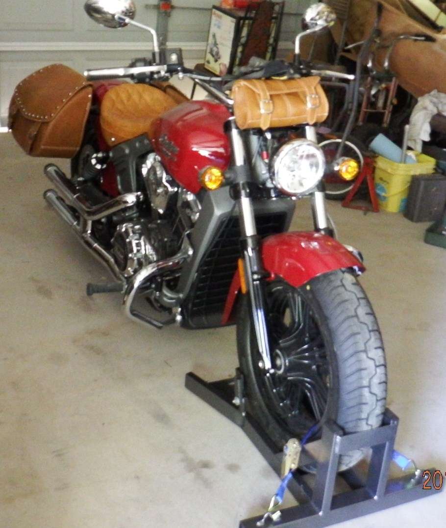 2015 Indian Scout, with Addons and Parking Cradle.JPG