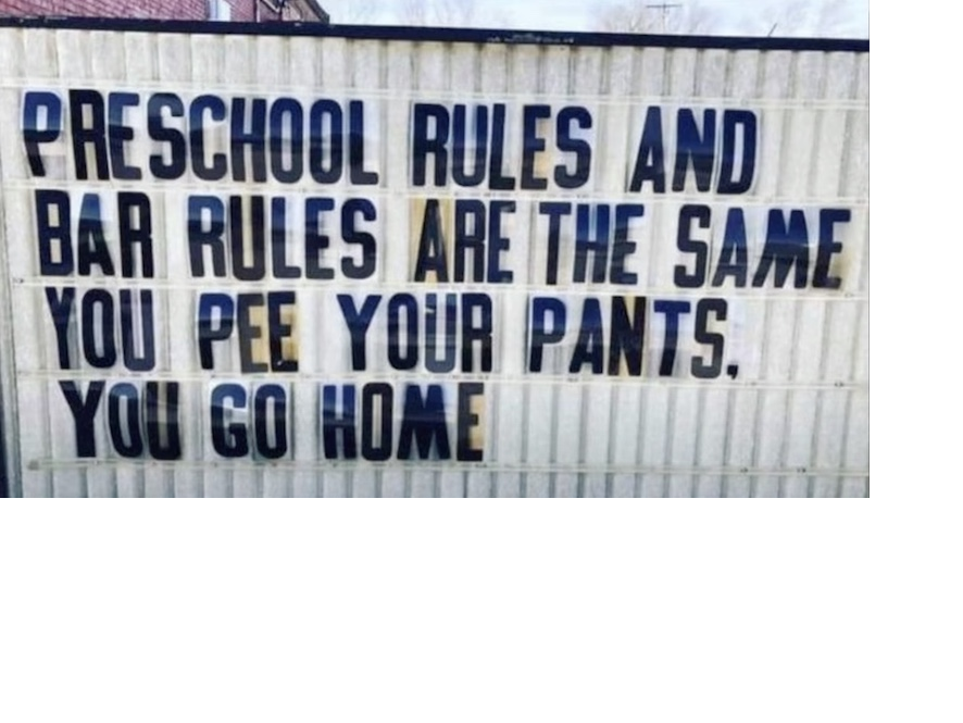 Bar Rules.