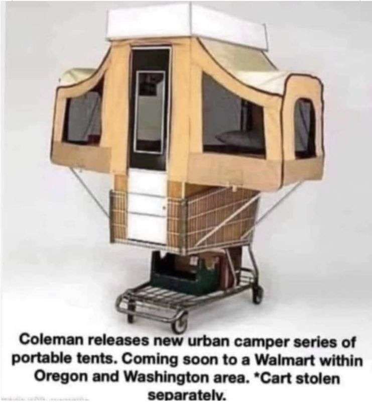 Coleman Cart camper.