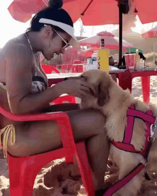 Doggy kisses.