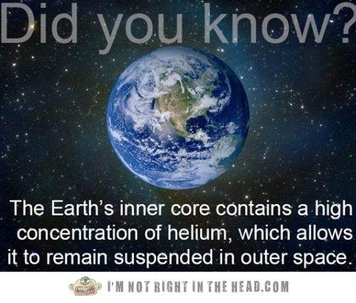 earth helium core.