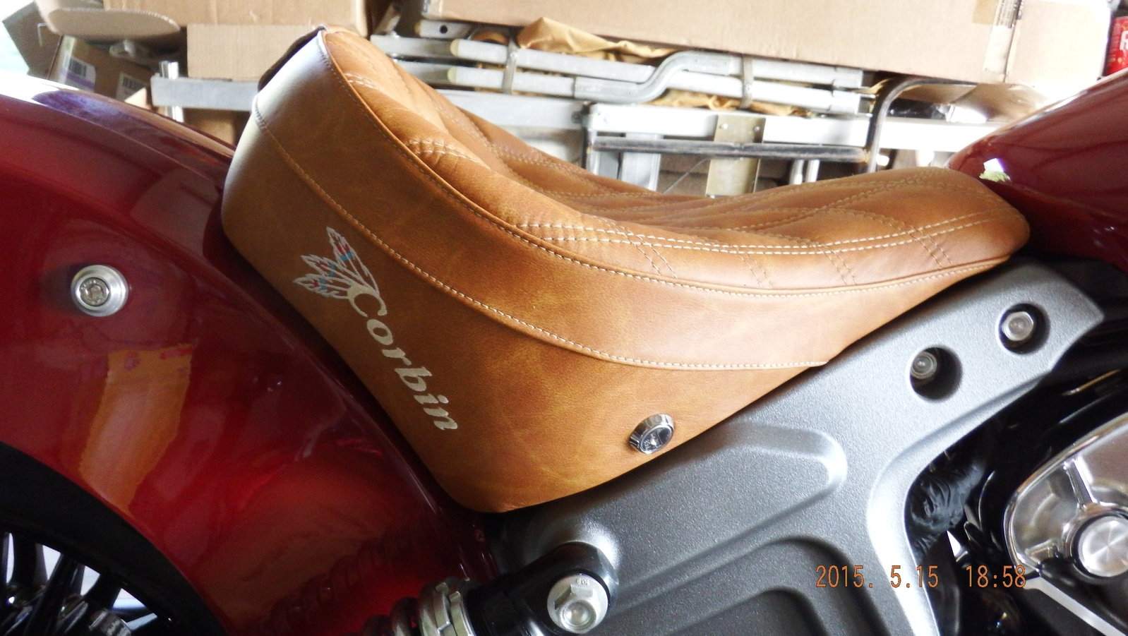 Indian  Scout 2015 with Corbin Seat.JPG