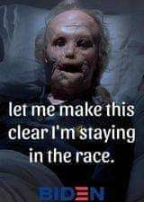 jobama staying in the race.
