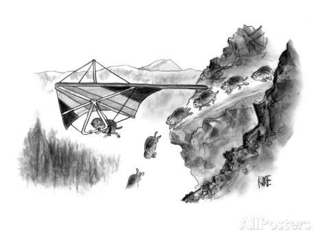 john-kane-lemming-avoids-death-by-hang-gliding-away-from-cliff-new-yorker-cartoon.