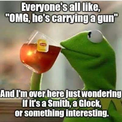 Kermit on guns.