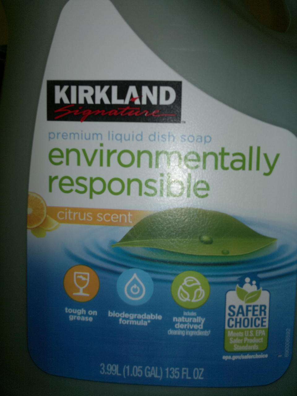 Kirkland Premium Liquid Dish Soap.