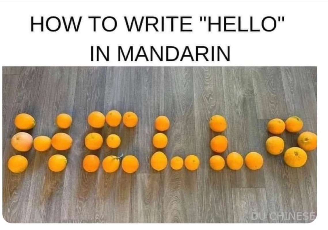 Mandarin.
