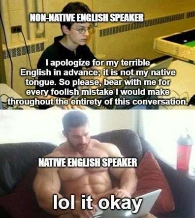 Non-native-English-speaker.