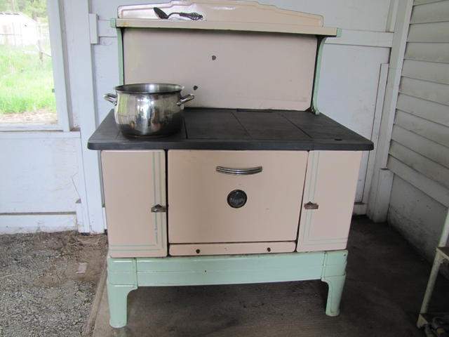 Our wood cook stove May 2015.