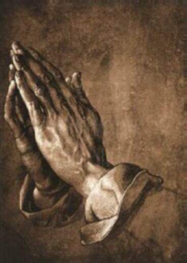 praying hands.