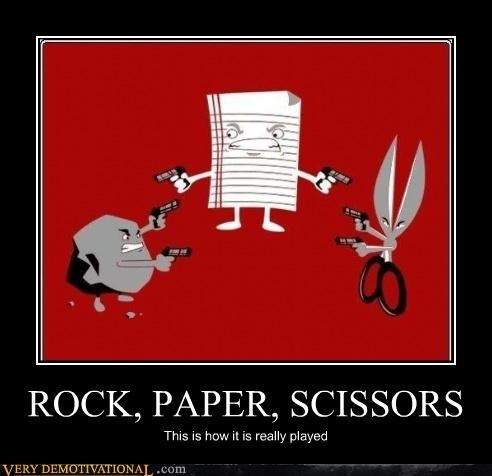 rock paper scissors.