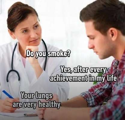 Smoking.