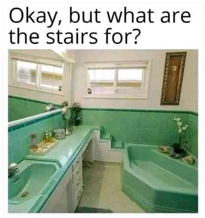 Stairs.