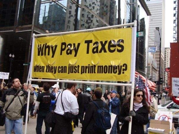 Why pay taxes when they can just print money.