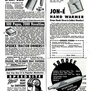 Jon-e' Ad.    Popular Mechanics - Dec 1949 - Page 273.