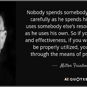 Milton Friedman On Spending