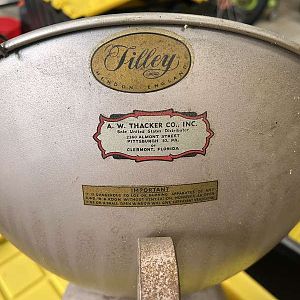 Tilley Heater Stickers Intact