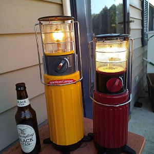 Coleman and other brands of LPG lanterns, stoves and accessories