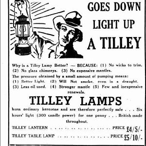 TILLEY AD BLACKOUT PAPER
