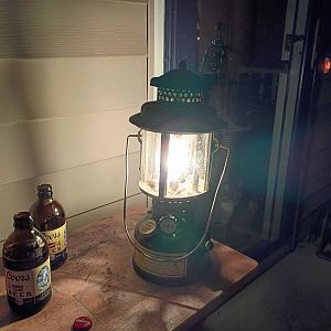 SMP with Lighthouse 610 tied above burner cap