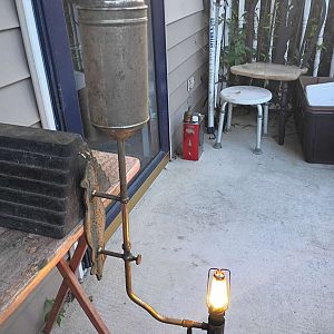 Bryson gasoline gravity lamp