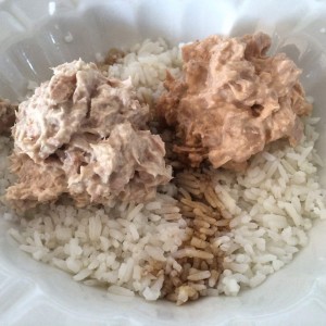 Yin & Yang tuna rice bowl