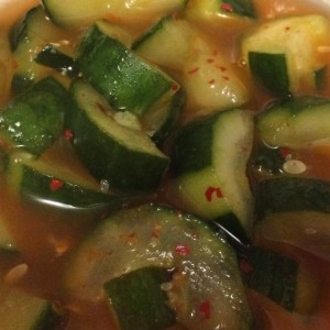 Cucumber kimchee
