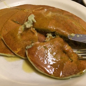 Poi pancakes with lilikoi butter