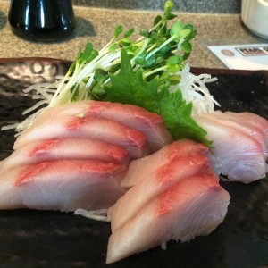 Hamachi sashimi