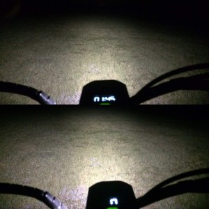 Night ride to test bike light