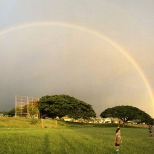 Soccer rainbow