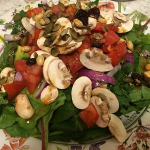 Made a big salad for wifee