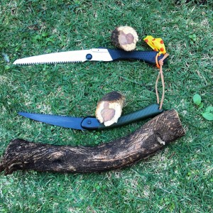 Bahco Laplander and Silky Gomboy saws versus dry kiawe.