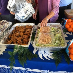 Some of the food and folks at our tai chi potluck.
