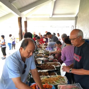 Some of the food and folks at our tai chi potluck.