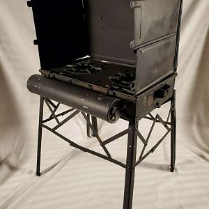 Coleman #1 stove and stand