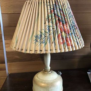 Coleman Sheer-Lite Plastic Coated Paper Shade With Floral Pattern
