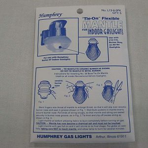 Humphrey Gas Light Mantles