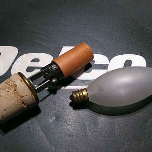 Center draft lamp electric conversion
