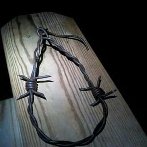 Leather barbed wire