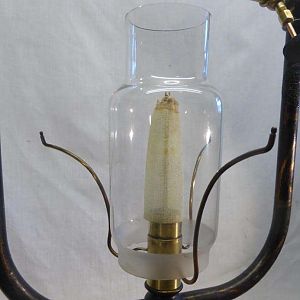 1906 The Pitner Light Hw Lamp Burner Chimney And Mantle
