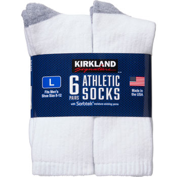 Gear Review - Costco Men's Athletic Sock 6-pair White